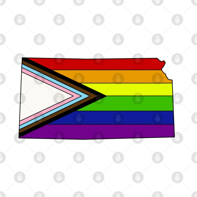 Progress pride flag - Kansas by TheUndeadDesign