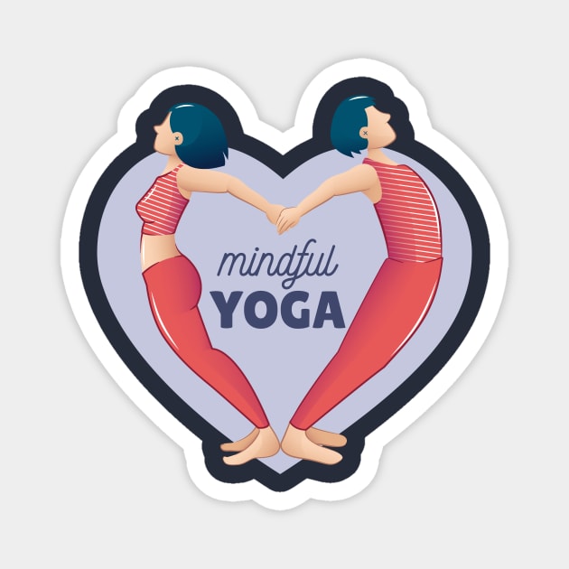 Yoga lover clothes gift for fitness and gym Magnet by Midoart