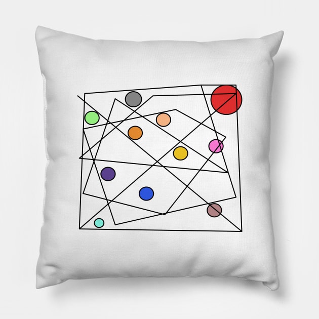 ABSTRACT SOLAR SYSTEM Pillow by jcnenm