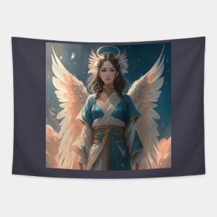 Beautiful sky angel Tapestry