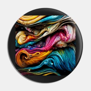 Swirling paint and ink mixed with water Pin