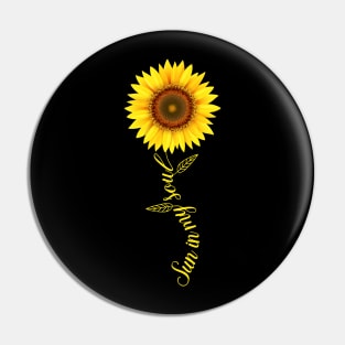 Sun In My Soul Sunflower Pin