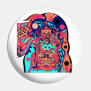 psychodelic astronaut ecopop Pin