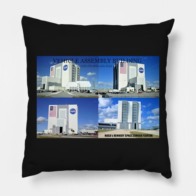 VAB Kennedy Space Center Florida work A Pillow by dltphoto