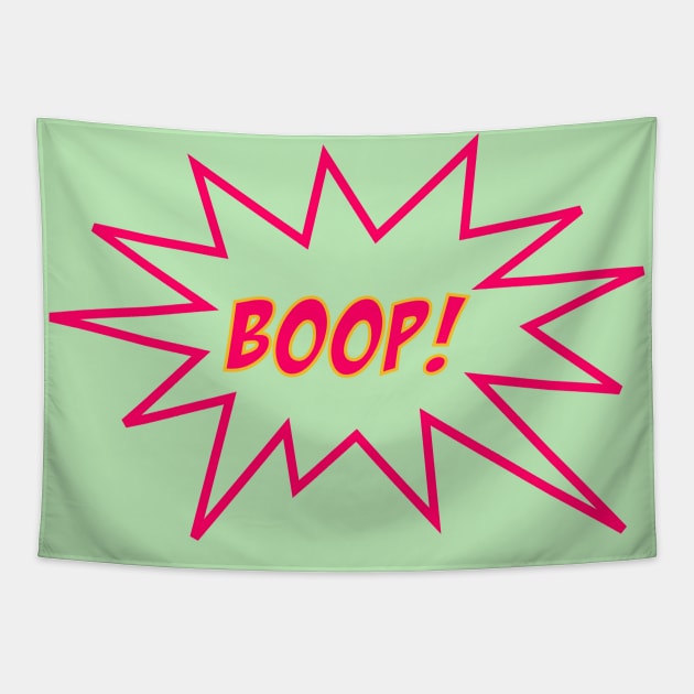 Boop in Comic Text Bubble Tapestry by ACircusofLight