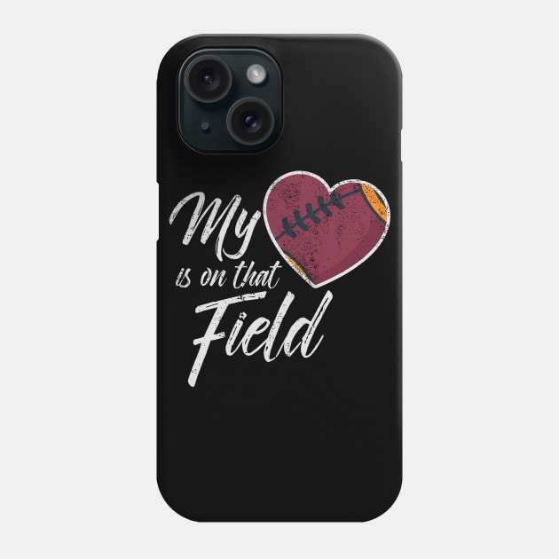 Football Mom Shirt Personalized - My Heart Is On That Field Personalized Football Mom T-shirt Football Mom Shirt Custom With Number Game Day Phone Case by johnii1422