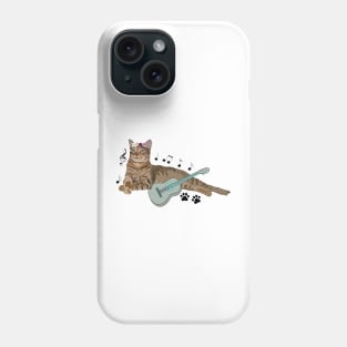 Cat Play Guitar Phone Case