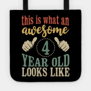 This is What an Awesome 4 Year Old Birthday Gift Tote