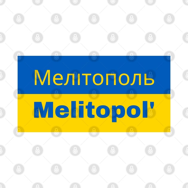 Melitopol' City in Ukrainian Flag by aybe7elf