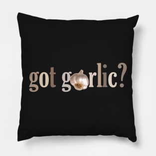 1980s Funny Foodie Food lover Garlic Pillow