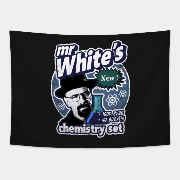 Mr Whites Chemistry Set. Tapestry by NineBlack