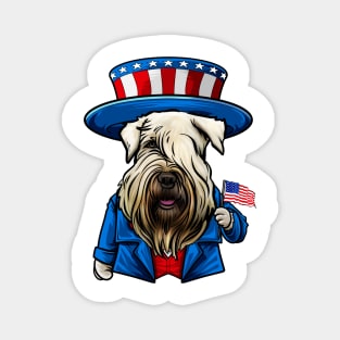 Fourth of July Wheaten Terrier Magnet