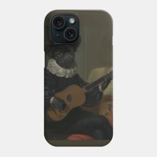 Old School Pug Bard Phone Case