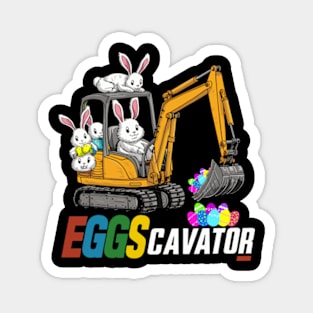 Eggs Cavator Easter Bunny Excavator Cute Boys Kids Toddler Magnet