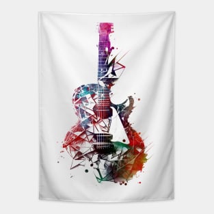 Guitar music art #guitar #music Tapestry