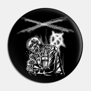 Rock skull Pin