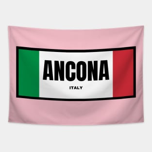 Ancona City in Italian Flag Colors Tapestry