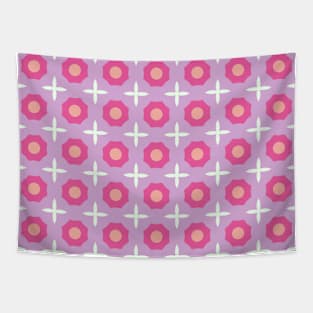 Purple Floral pattern Tapestry