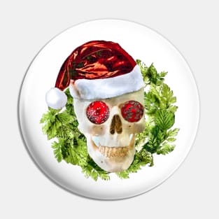 Xmas Skull Pin