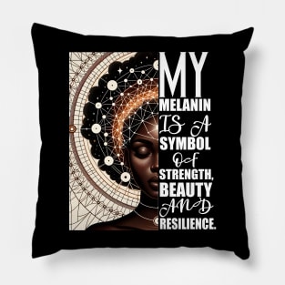 Melanin Afrocentric Affirmatrion Gift Pillow