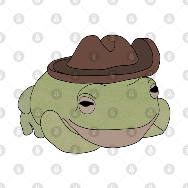 Cowboy Frog by RockyCreekArt