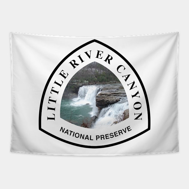 Little River Canyon National Preserve trail marker Tapestry by nylebuss