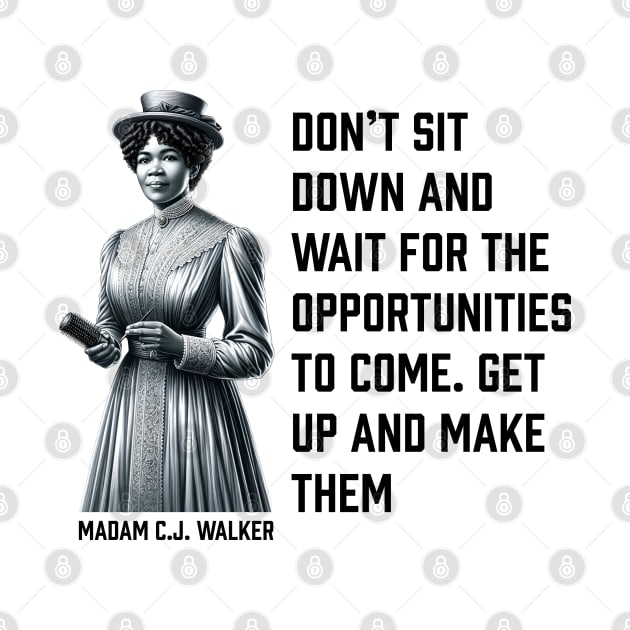 Madam C.J. Walker - Don’t for opportunities by UrbanLifeApparel