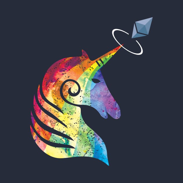 Ethereum Unicorn Rainbow by mangobanana