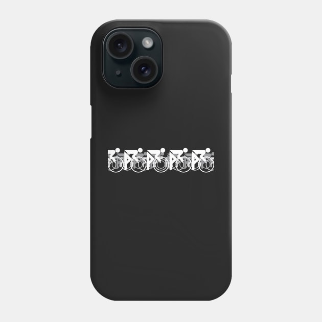 The Bicycle Race 2 White Phone Case by learningcurveca