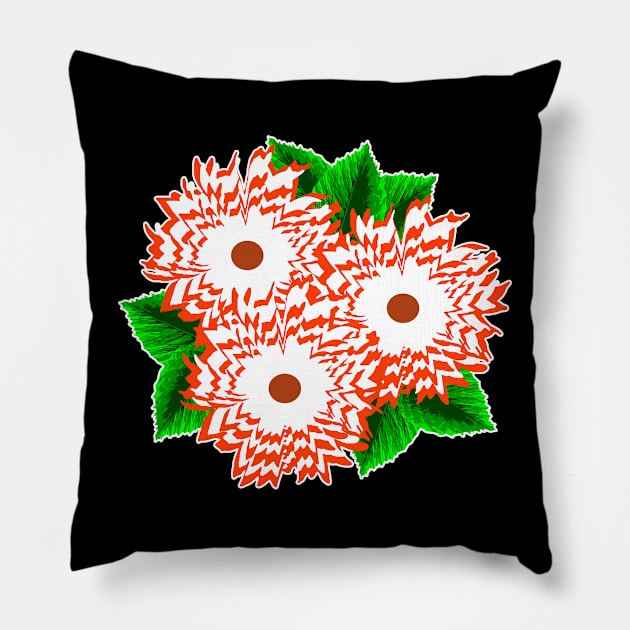 its a pretty and colorful flower design. Pillow by Deepika333