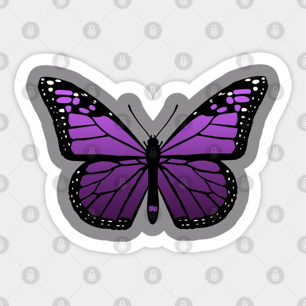 monarch butterfly sticker pack purple' Sticker