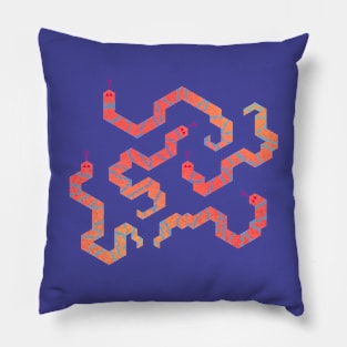 hexel snakes Pillow