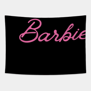 Barbie typographie Tapestry