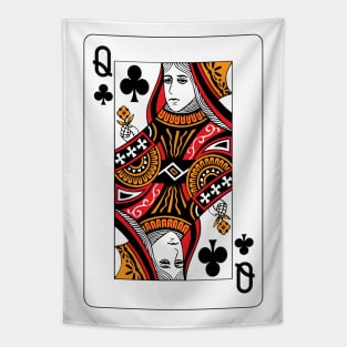 Queen of Clubs Tapestry