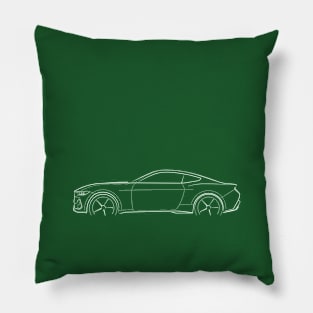 2024 Ford Mustang GT S650 - profile stencil, white Pillow