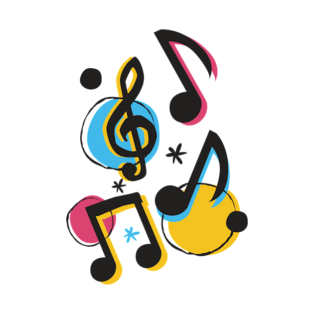 Music melody icons by ABCSHOPDESIGN