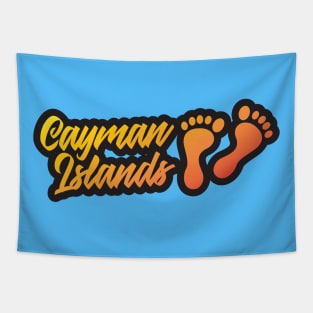 Cayman Islands Sunset Bare Feet Tapestry