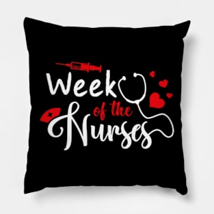 Week Of The Nurse Nursing Men Women Nurses Week Pillow