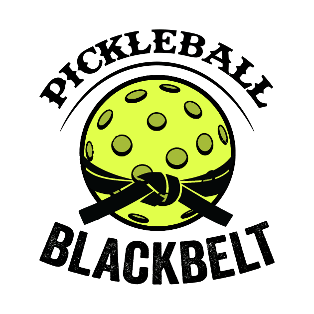 Pickleball Gifts Pickleball Blackbelt funny Pickleball Shirt by Mesyo