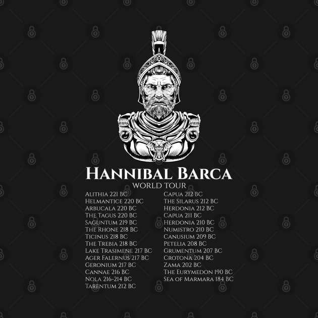 Hannibal Barca World Tour - Classical Antiquity - Carthaginian History by Styr Designs