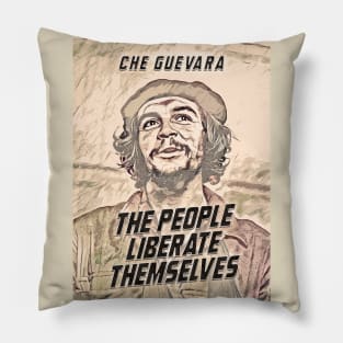 CHE Guevara Abstract Portrait with quote Pillow