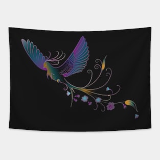 Flying Bird Drawing Tapestry