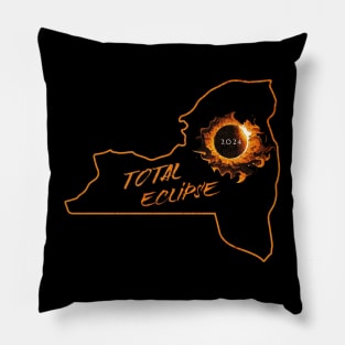 Total Eclipse 2024 New York Pillow