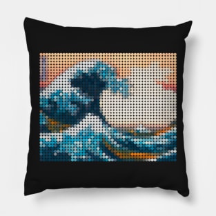 Great Wave Mosaic Pillow