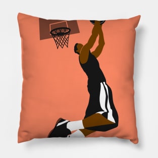 Watch Me Win Brown Skin Black Boy Joy Man Male Basketball Player Baller Athlete Sports Afro Design Pillow