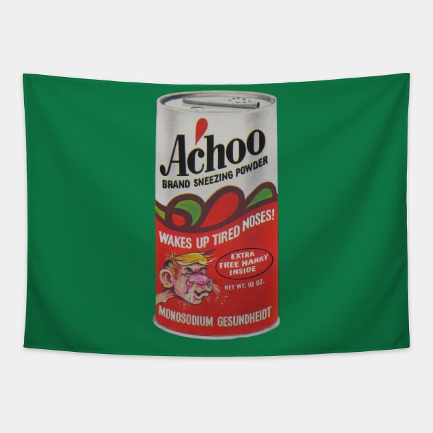 Ac'hoo Brand Sneezing powder Tapestry by INLE Designs