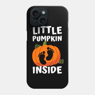 Halloween Pregnancy Announcement Expecting Little Pumpkin Inside Phone Case