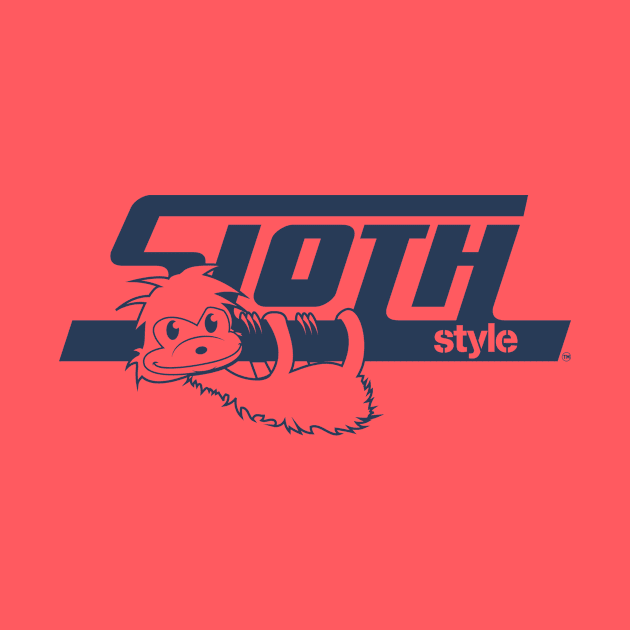 SLOTH STYLE BLUE by TommyArtDesign