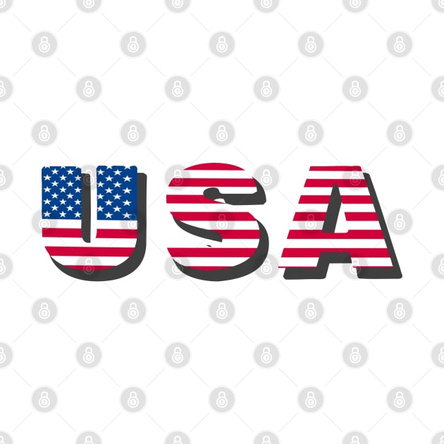 USA In flag by Nicostore