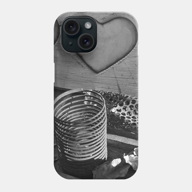 Vintage Love Black and White Phone Case by BlakCircleGirl